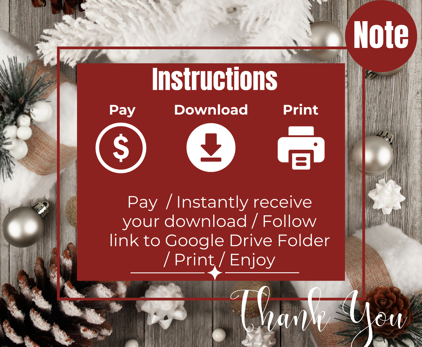 A4 Gnome Printable Gift Tags