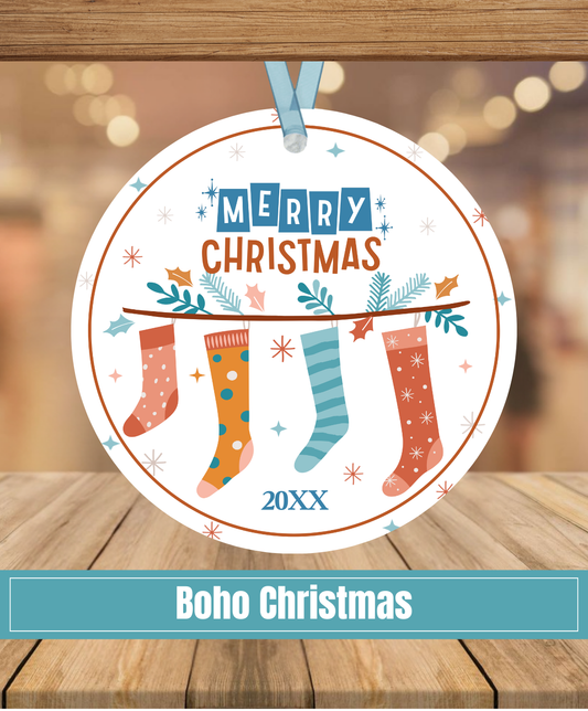 J2. Boho Stockings Ornament