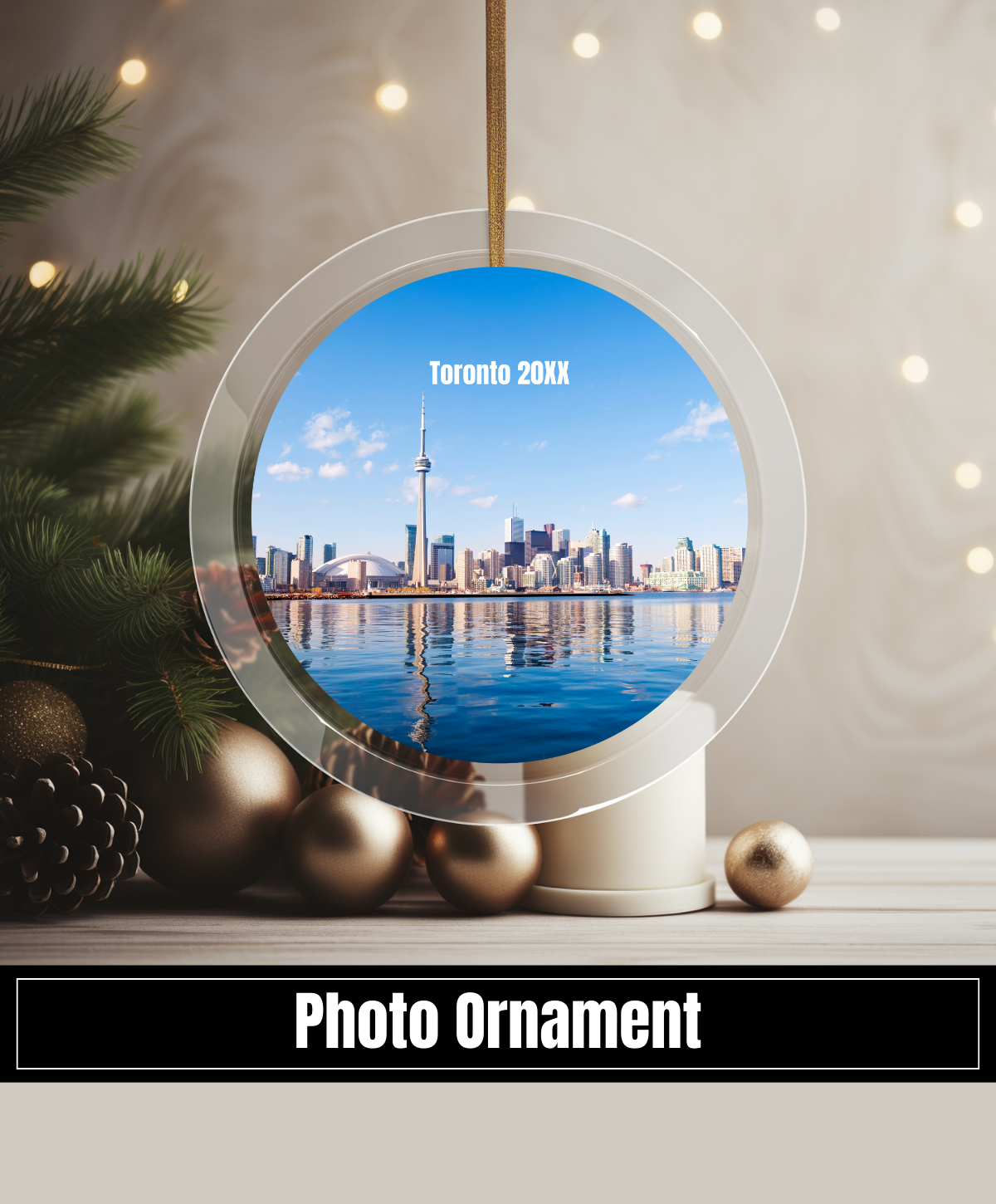 Photo Glass Ornament