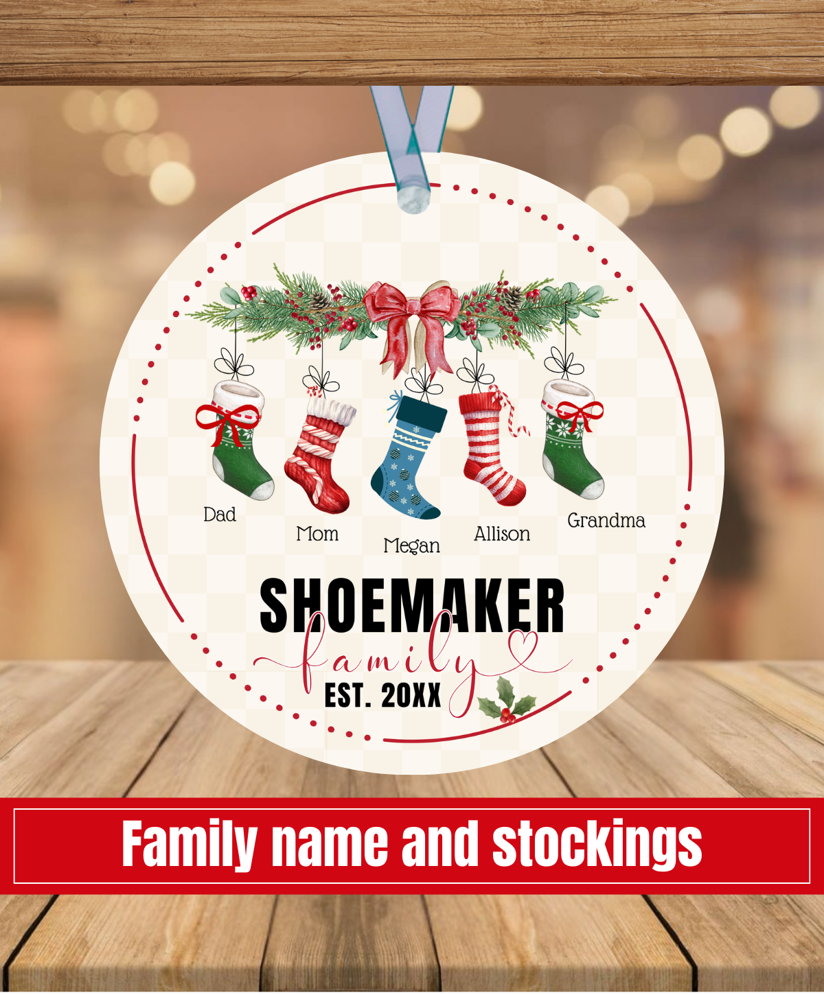 L3. Family Stocking Ornament