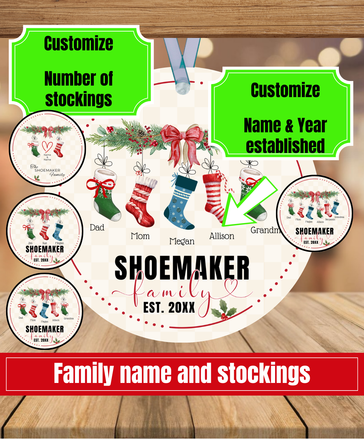 L3. Family Stocking Ornament
