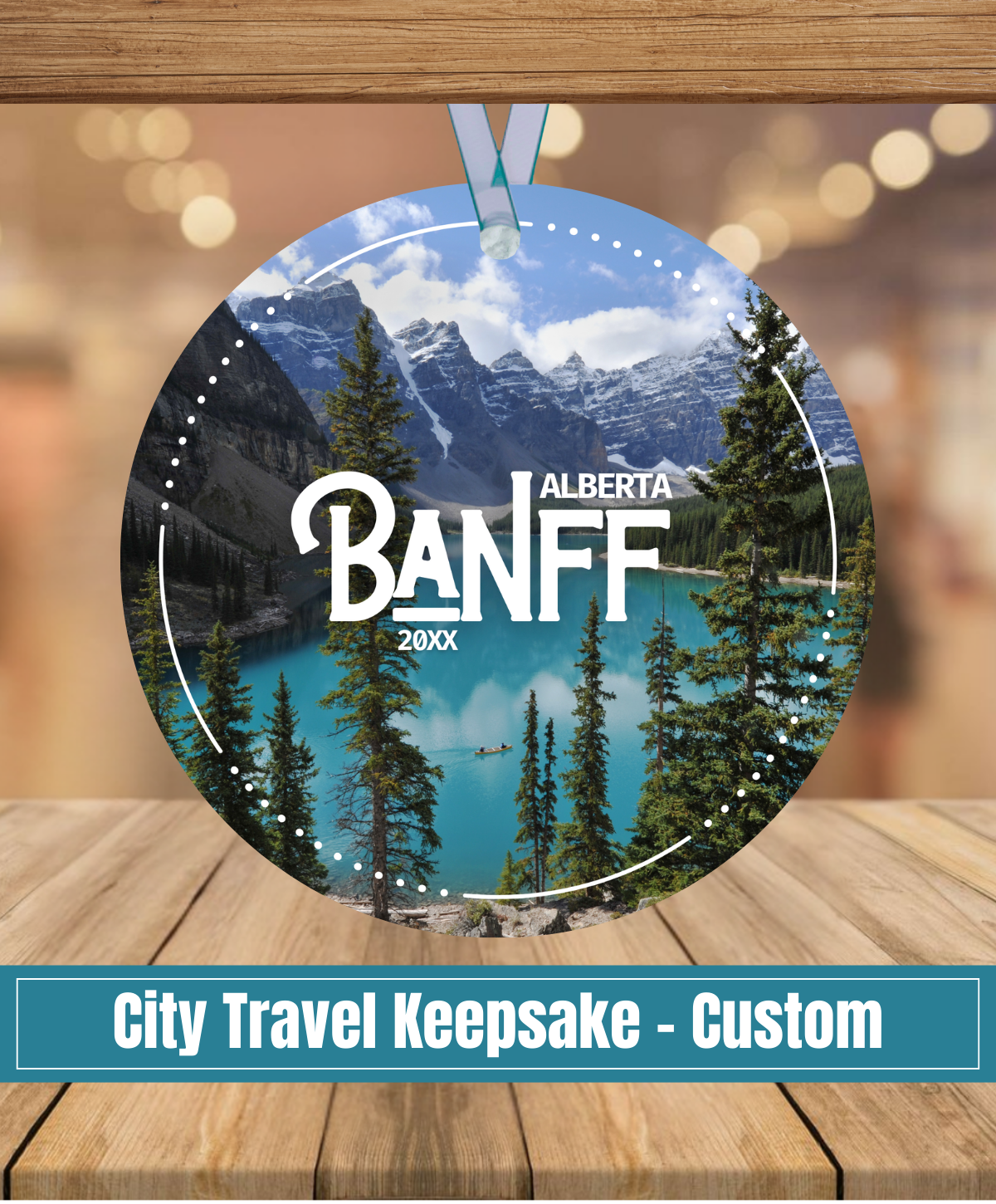 G6. City  Photo ornament - Banff or any city