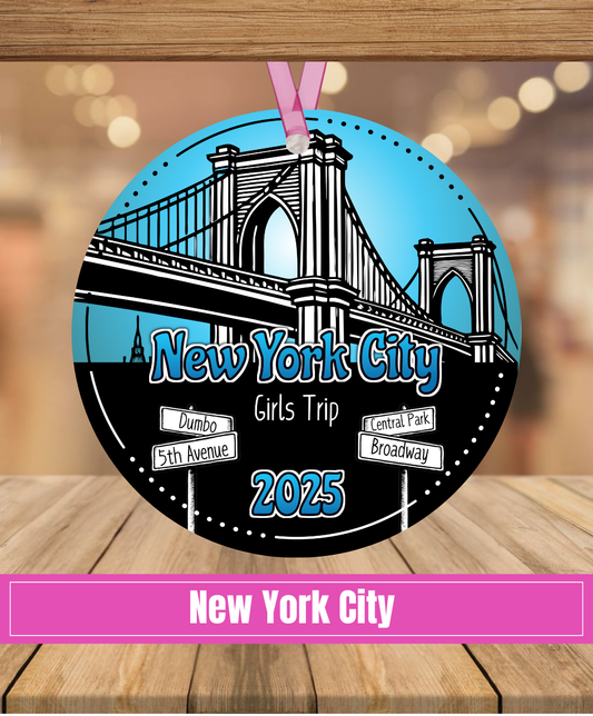 G4. New York City Brooklyn Bridge Keepsake Ornament