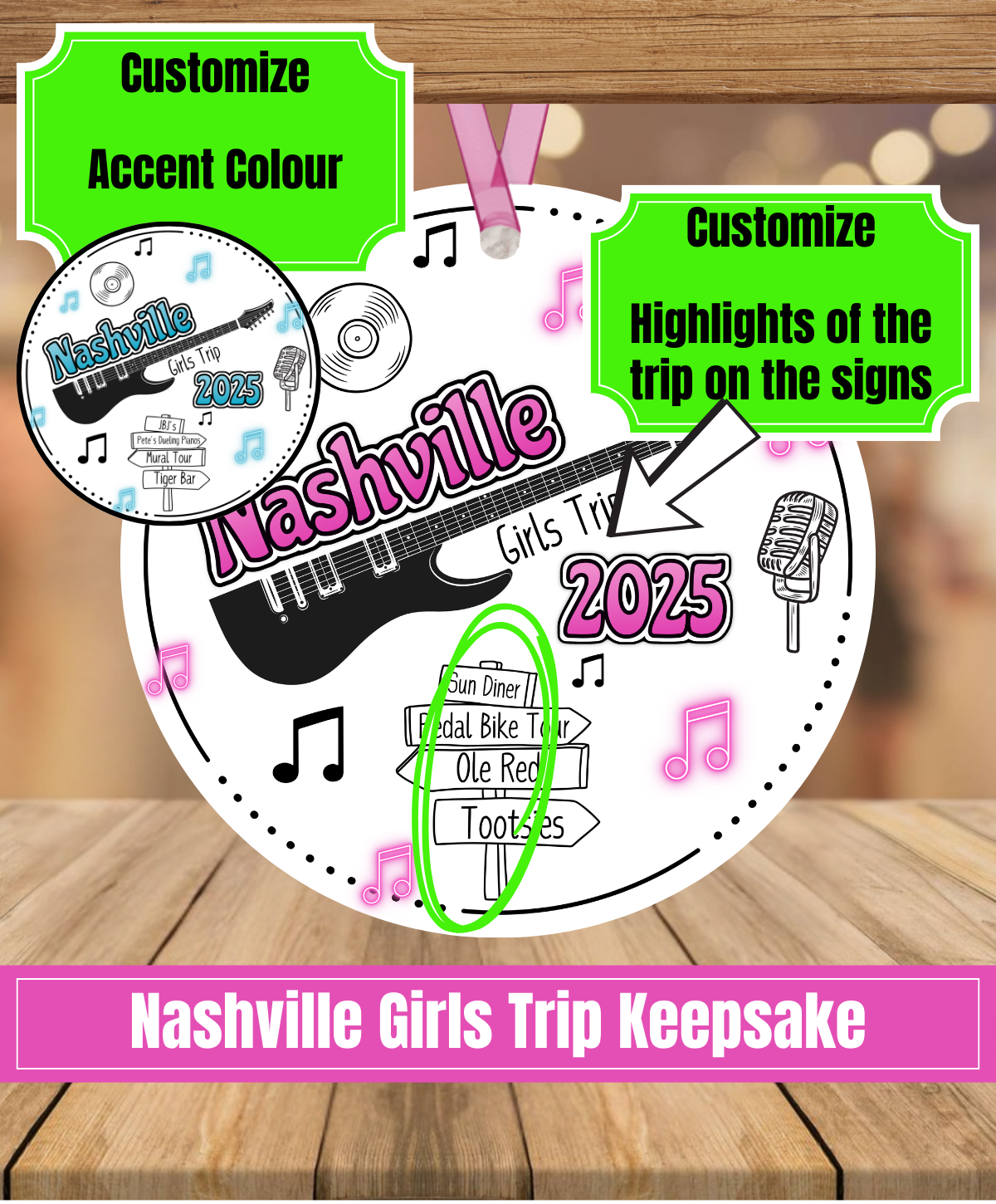 G2. Nashville Girls Trip Ornament