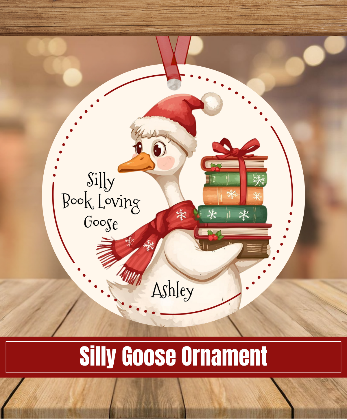 H1. Silly Goose - Book loving Goose