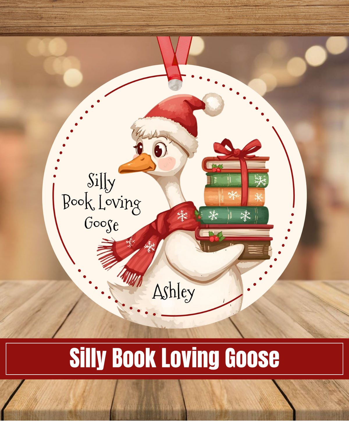 H1. Silly Goose - Book loving Goose