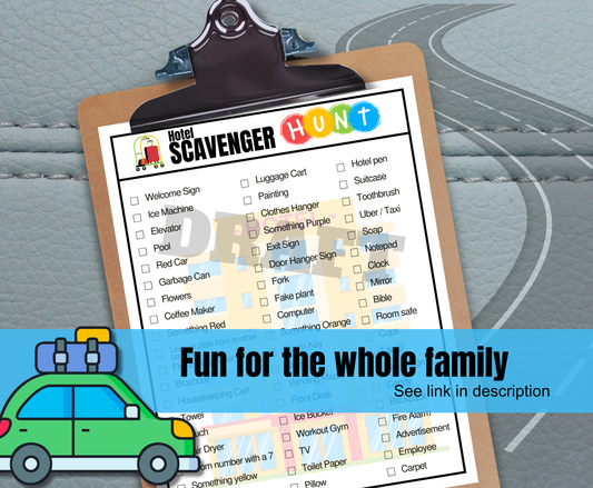 C1 Hotel Scavenger Hunt Printable