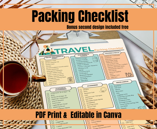 E1 Travel packing list