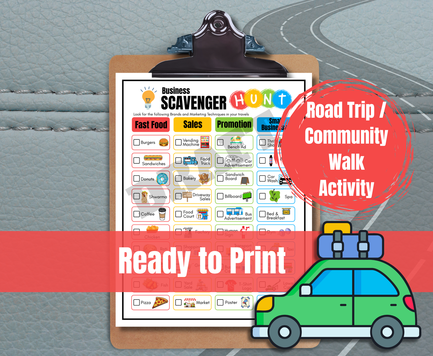 C3 Business Scavenger Hunt Printable