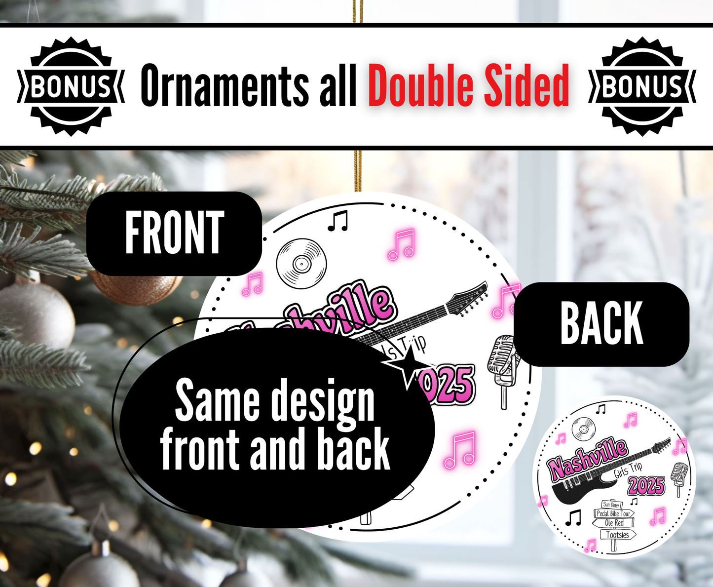 G2. Nashville Girls Trip Ornament