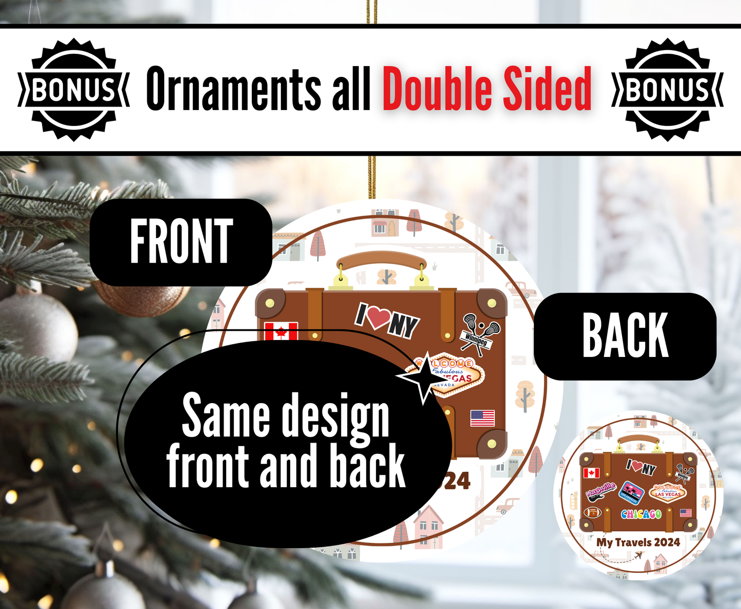 G1. Travel Suitcase Ornament