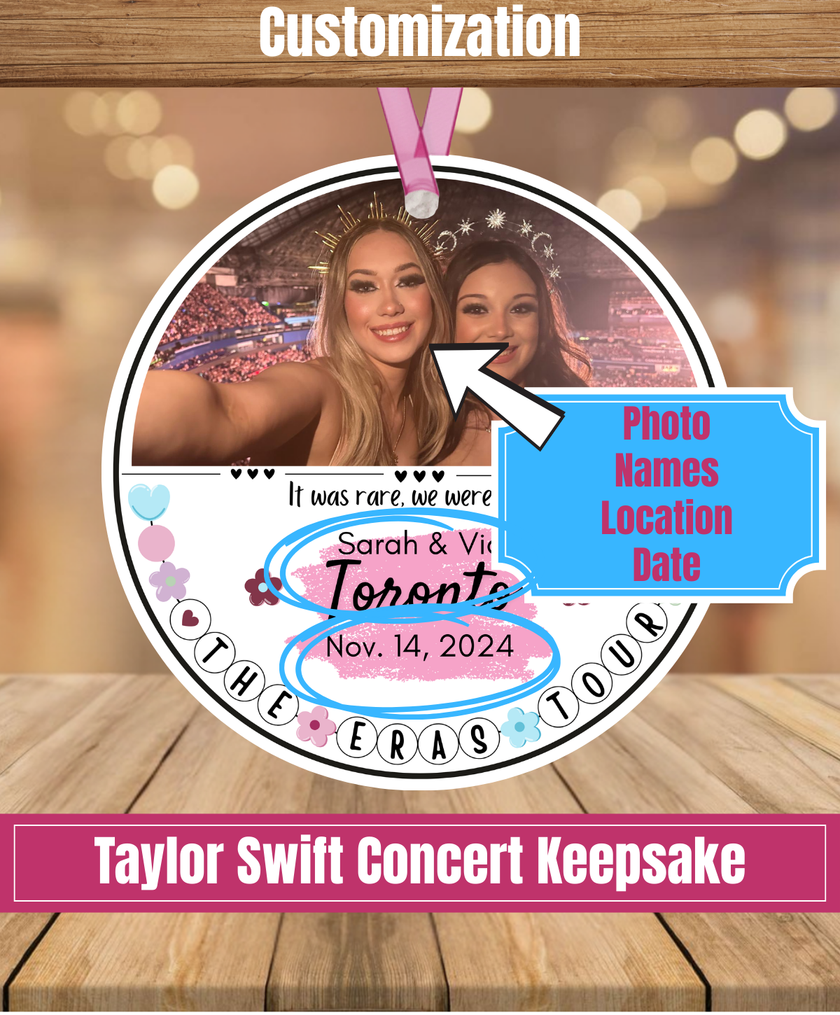 B2. Taylor Swift Concert Keepsake Ornament