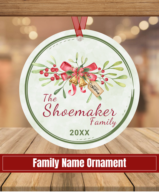 L5. Family Name Ornament