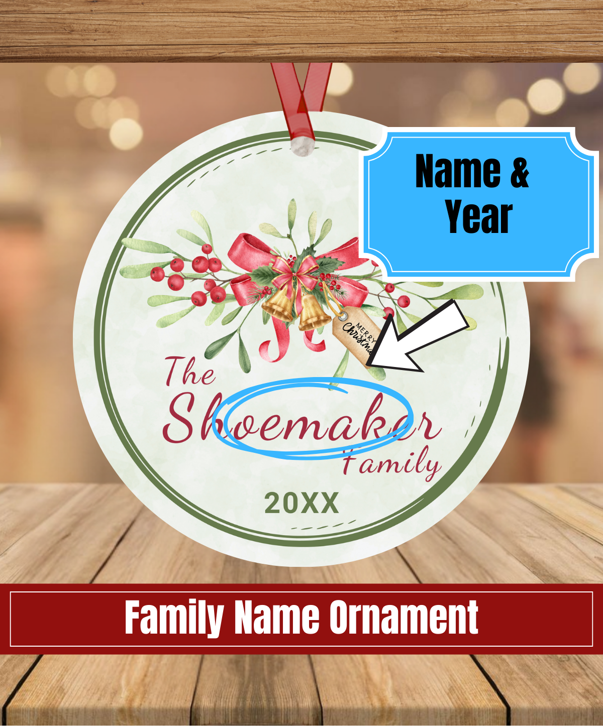 L5. Family Name Ornament
