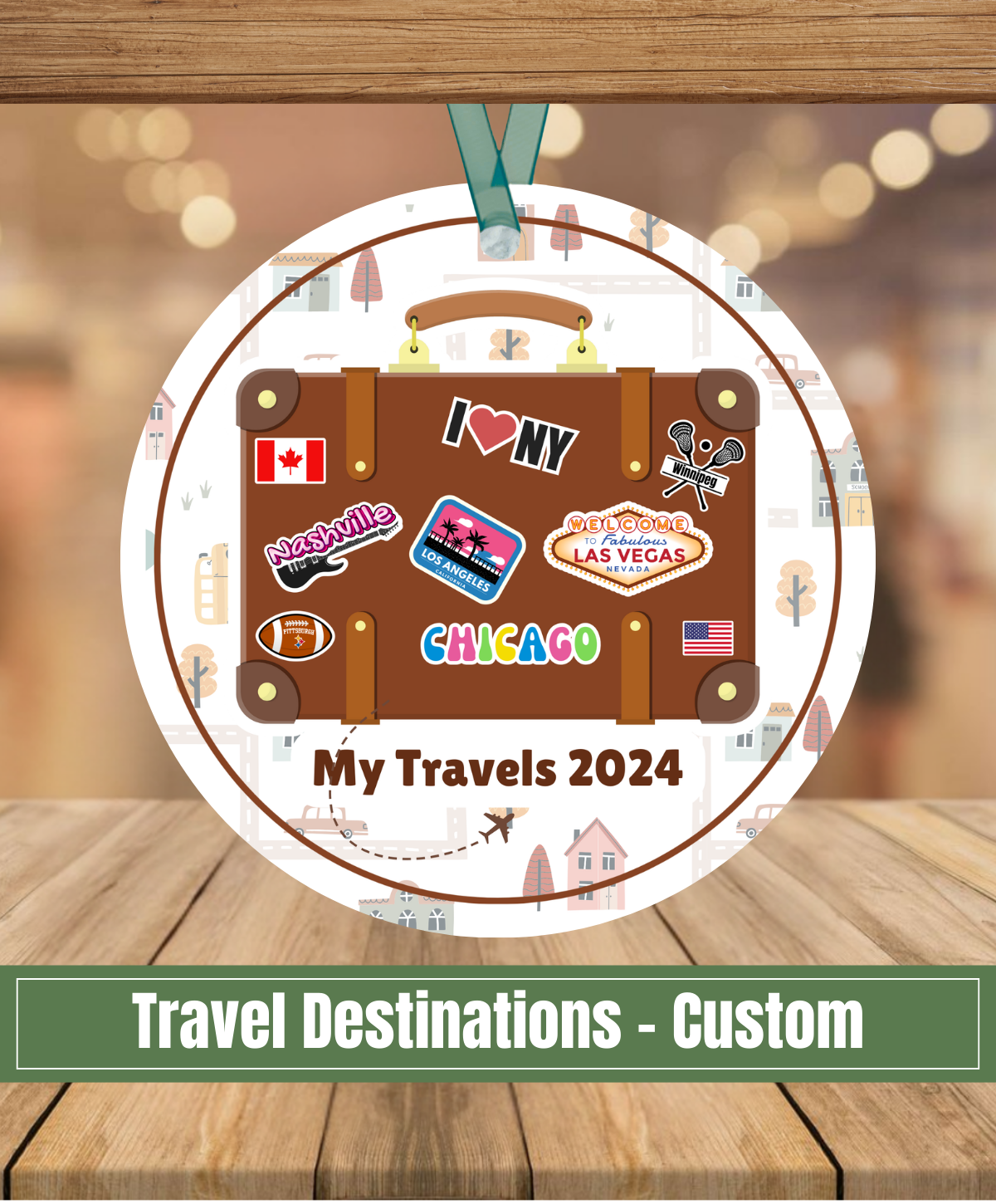 G1. Travel Suitcase Ornament