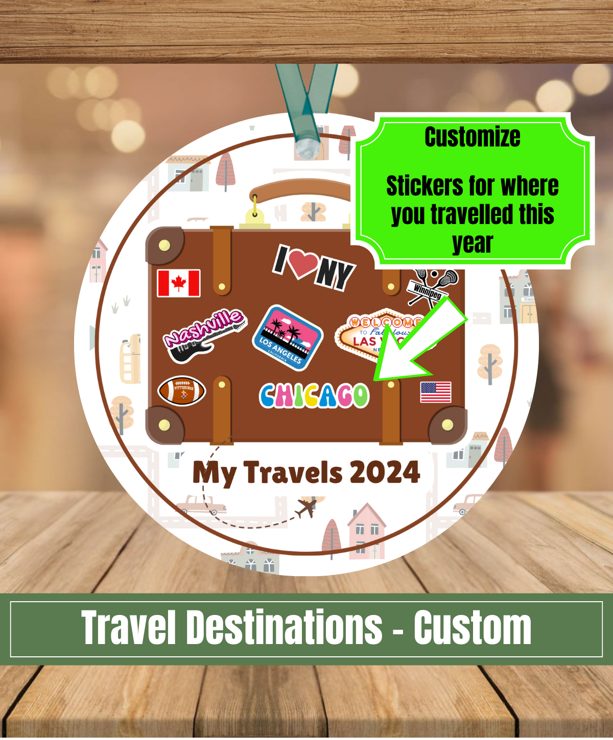G1. Travel Suitcase Ornament